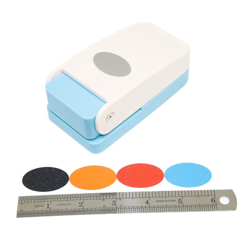 kawendite Cady Handmade Scrapbooking 1.5 Inch (38mm) Oval Paper Punches Craft Lever Punch Embossing Puncher Mini Fancy Punch 1.5Inch Oval - Image 2